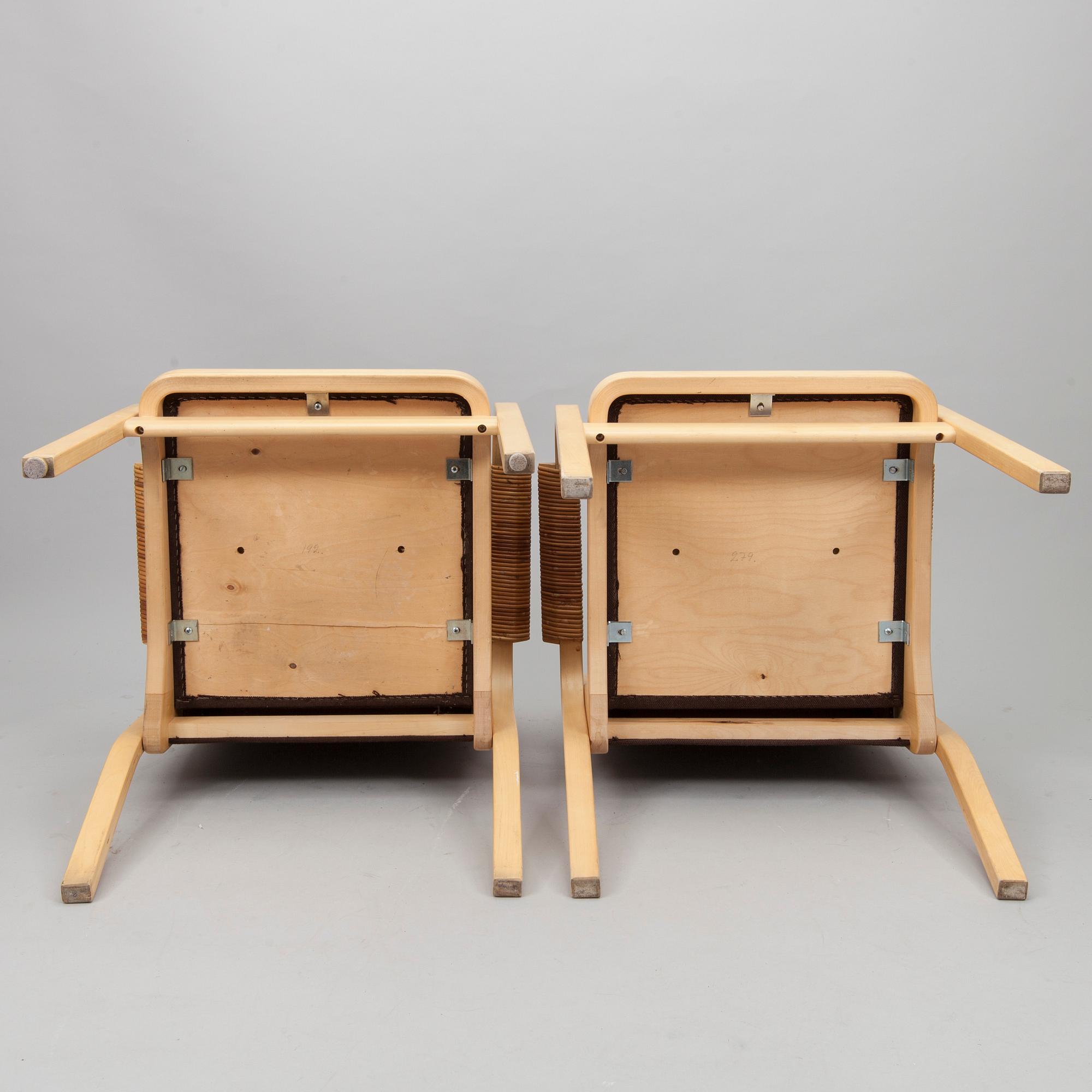 NOJATUOLEJA, 3 kpl, E45, Alvar Aalto, Artek, 1900-luvun loppu.