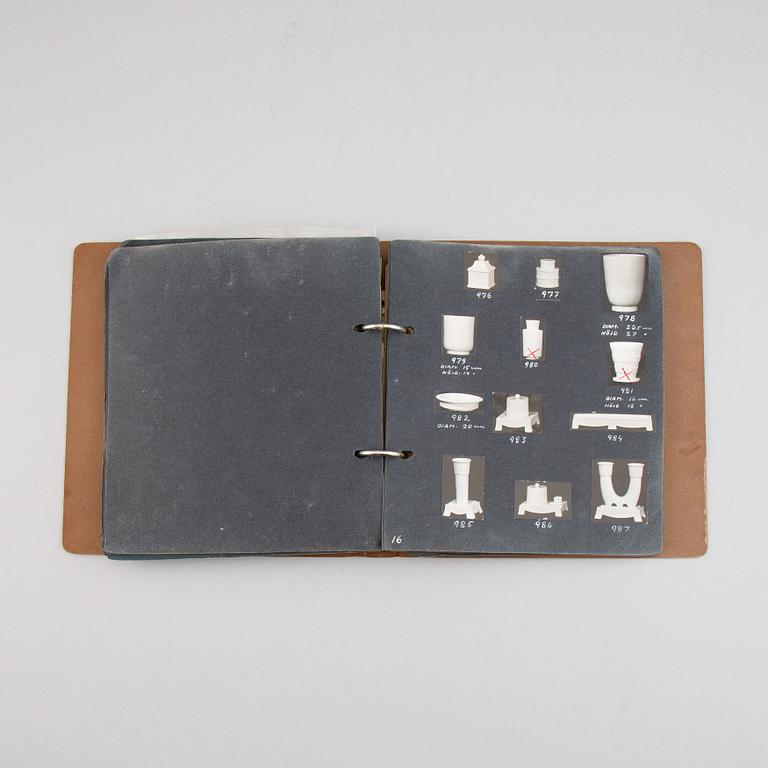 Wilhelm Kåge, two catalogues with models from Gustavsberg 1939.