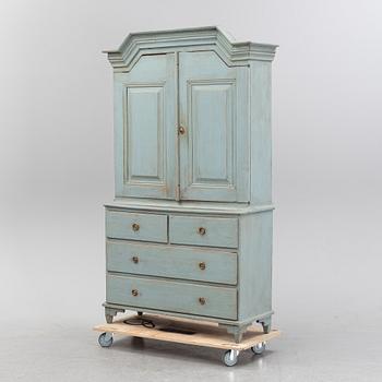 A compostite cabinet 18th and 19th Century.