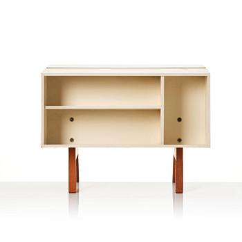 Ernest Race, a "Penguin Donkey Mark II" bookshelf, Isokon, England, 1960s.