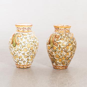 Two mid 20th century ceramic floor vases/urns, Firenze Italy.