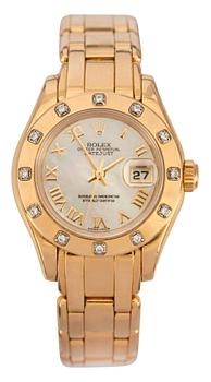 816. ROLEX, 'Pearlmaster', Datejust, automatisk, guld, ca 1996.