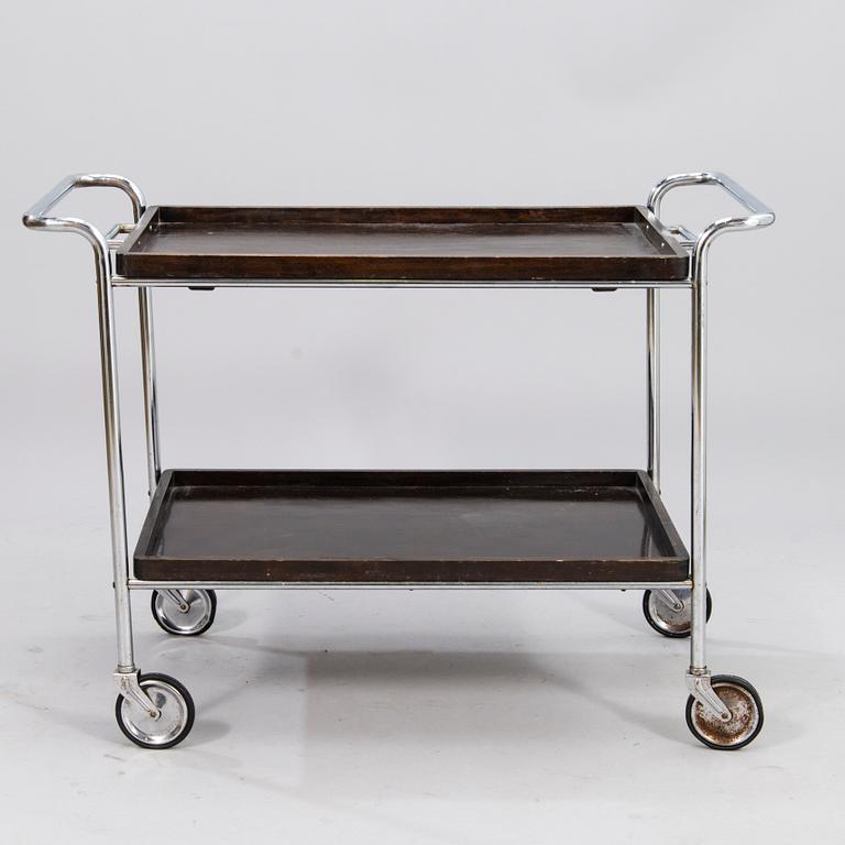 A 1930s tea trolley for Helsingin Uusi Rautasänkytehdas J. Merivaara, Finland.