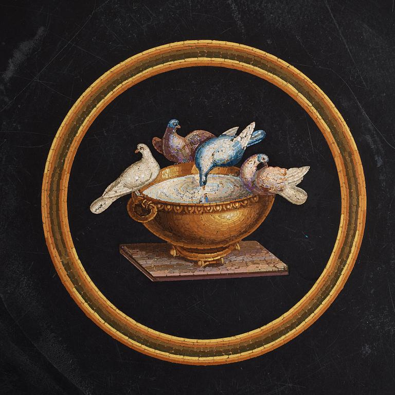 An Italian 19th century micromosaic table top.