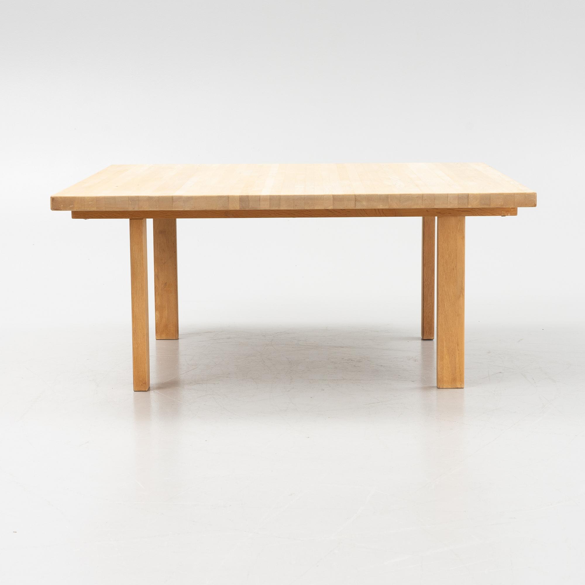 An oak coffee table, second half of the 20th Century.