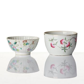 Parti, sex delar, porslin. Sen Qingdynasti/tidigt 1900-tal.