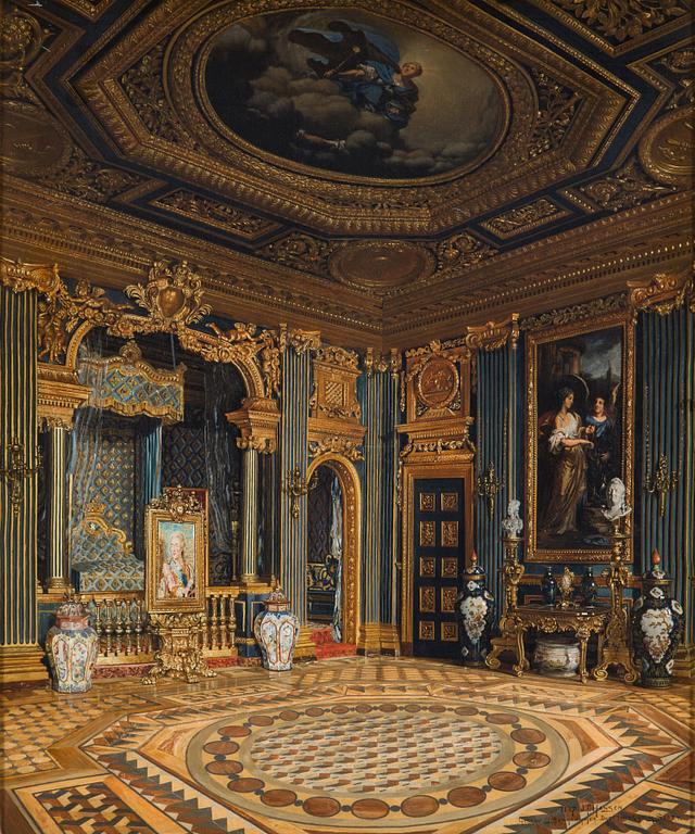 JOSEF THEODOR HANSEN, oil on canvas, signed and dated 1887.