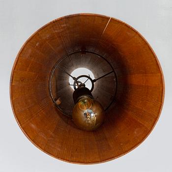 A Jörgen Wolff wooden ceiling lamp for Christian A. Wolff, Denmark 1950s.