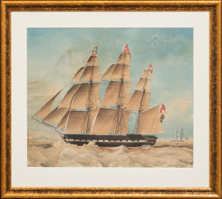Okänd konstnär 1800-tal , watercolour signed and dated 1840.