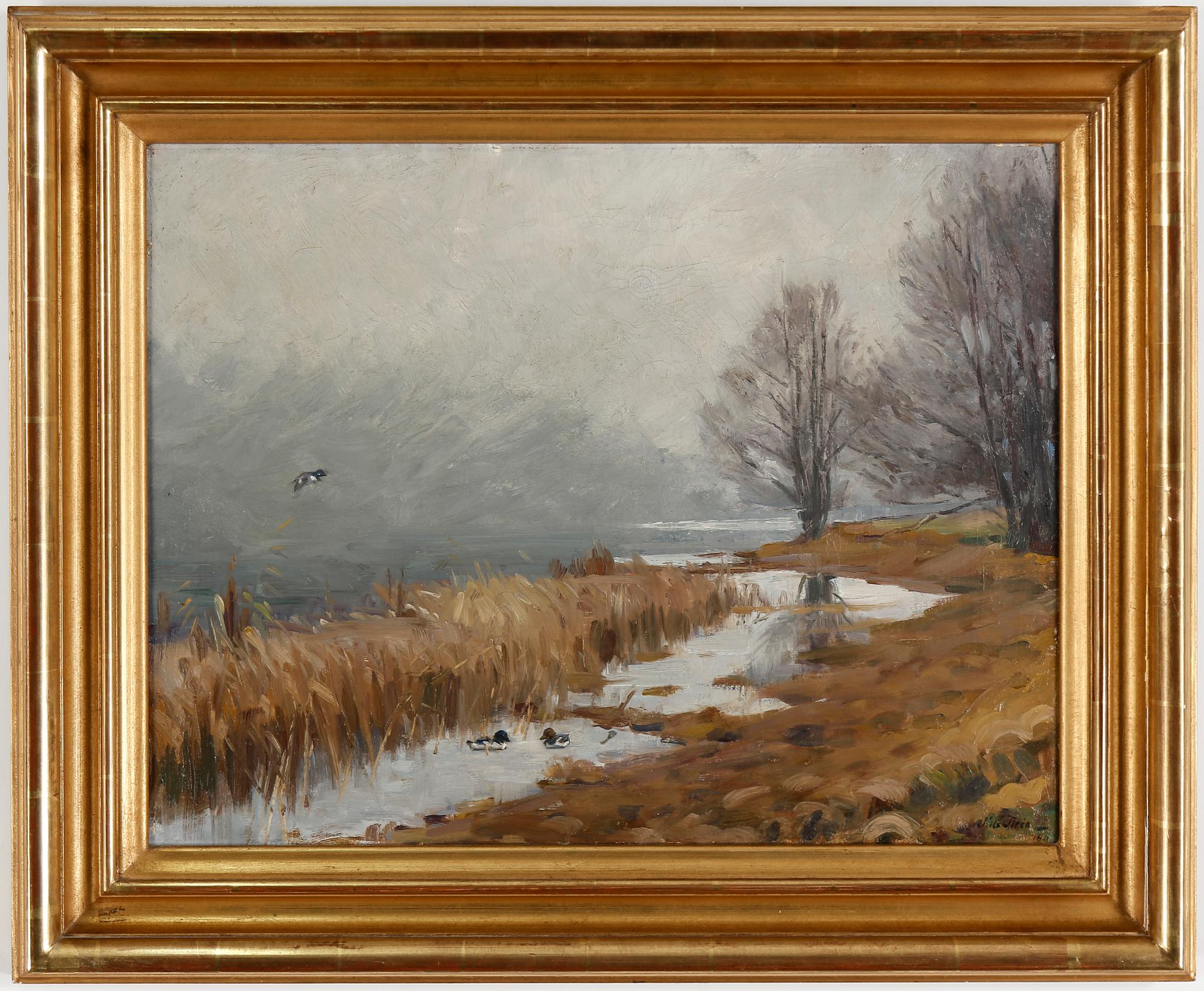 NILS TIRÉN, olja på duk, signerad.