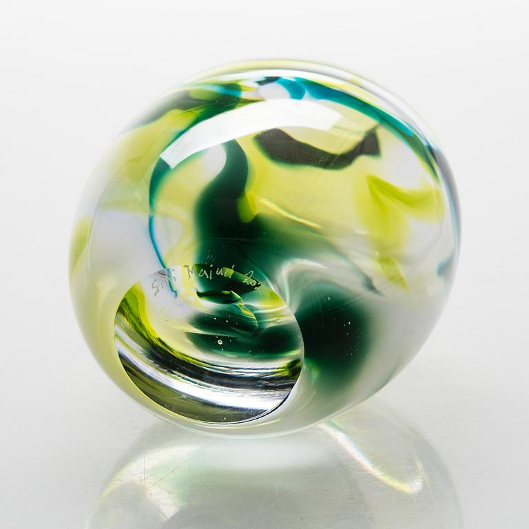 Sini Majuri, a unique 'Spring' art glass signed Sini Majuri 2021.