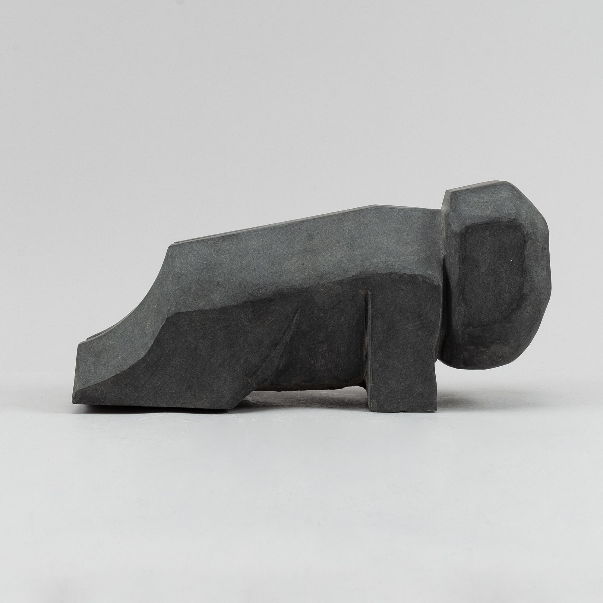 Bengt Malmquist, skulptur, diabas.