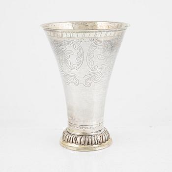 A Swedish silver beaker, mark of Jonas Nordqvist, Hudiksvall 1799.