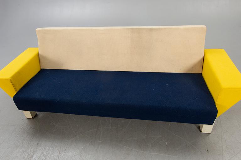 An 1970s Knoll sofa designed by Ettore Sottsass.