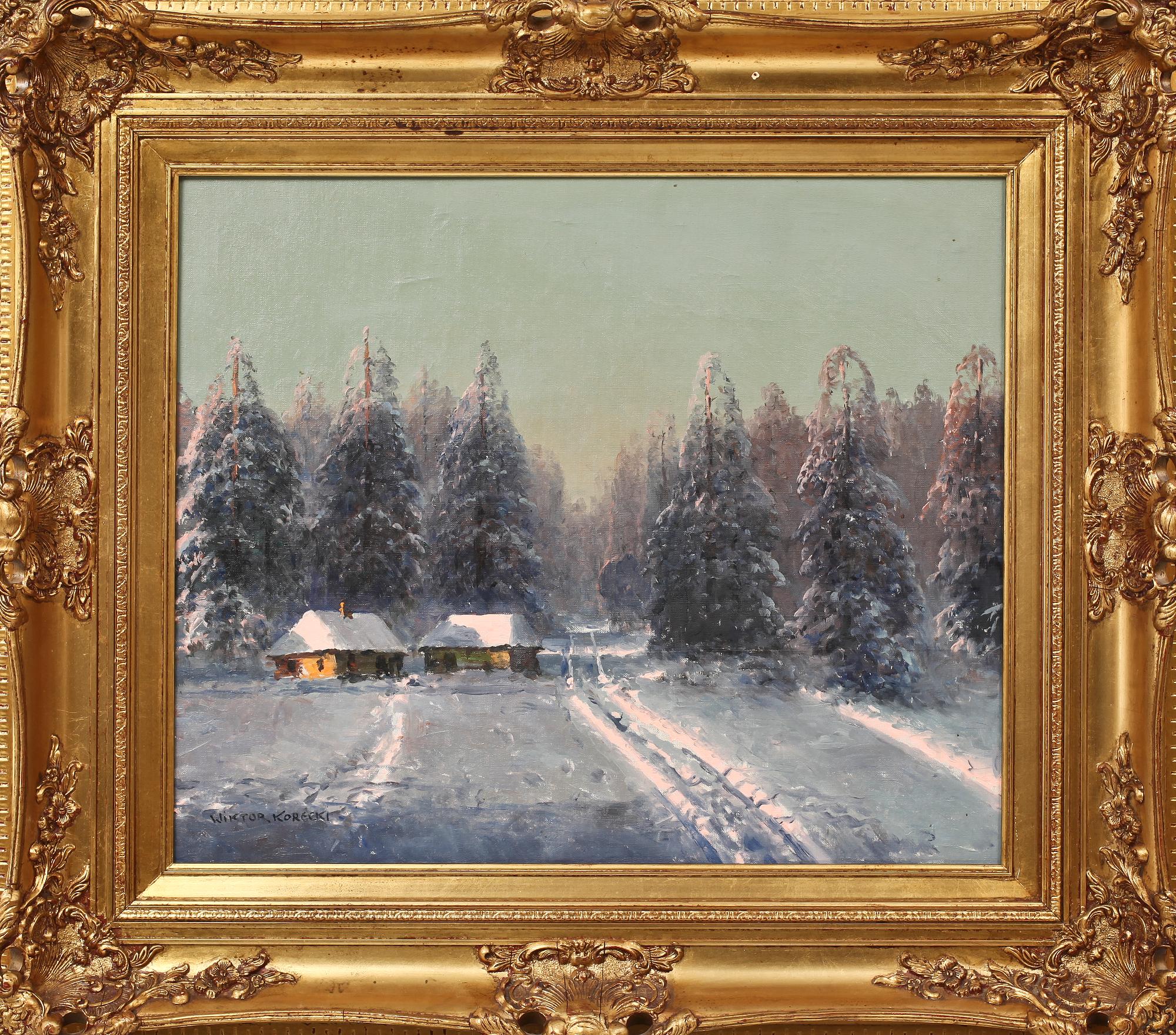 WIKTOR KORECKI, olja på duk, sign.