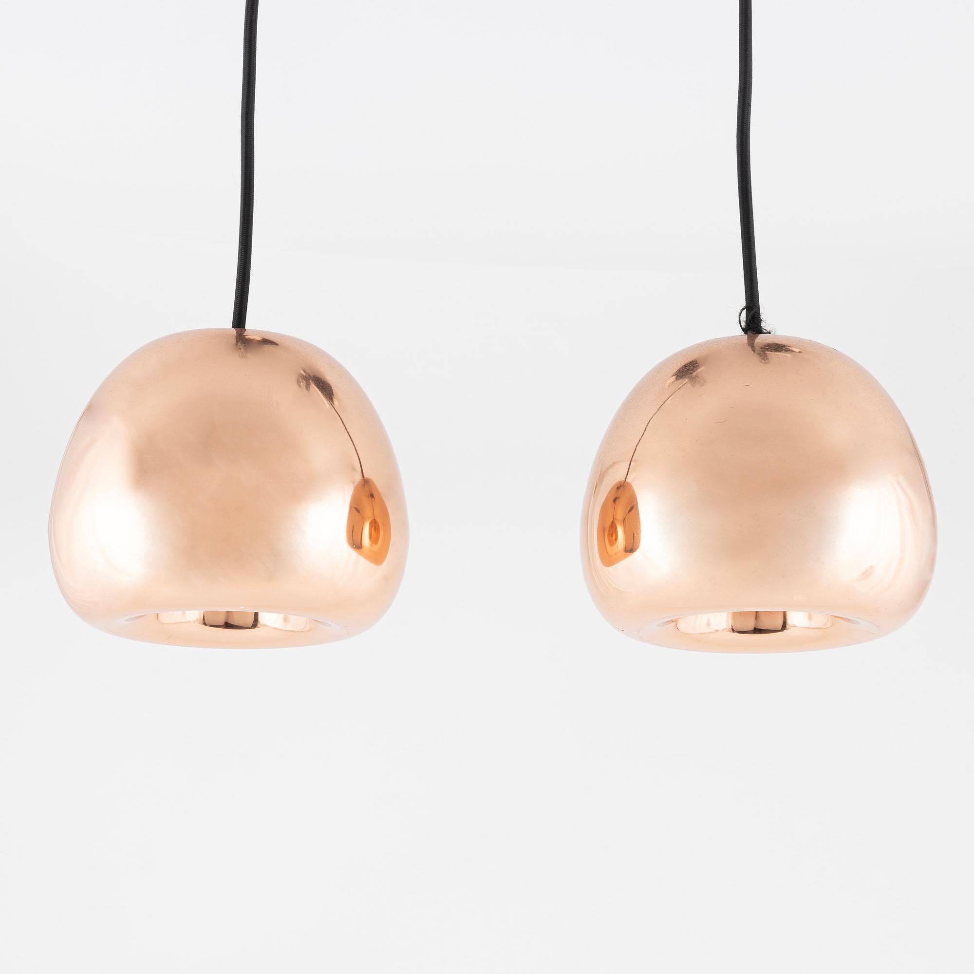 Taklampor, ett par, "Void Mini Pendant", Tom dixon.
