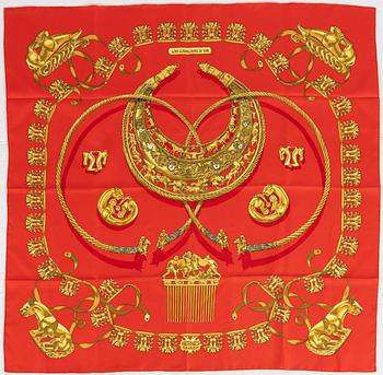 Hermès, scarf, "Les Cavaliers d'Or".