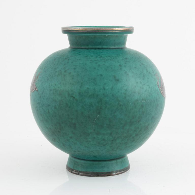 Wilhelm Kåge, vase, "Argenta", Gustavsberg.