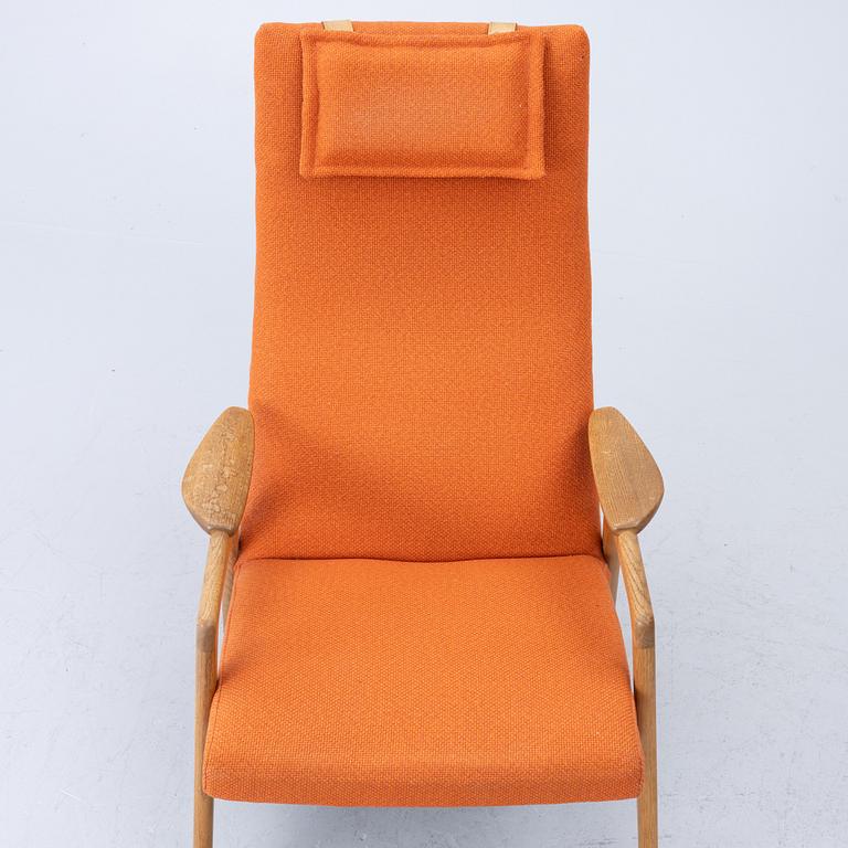 Yngve Ekström, Armchair with footstool, "Ruster", Swedese, 1950s/60s.