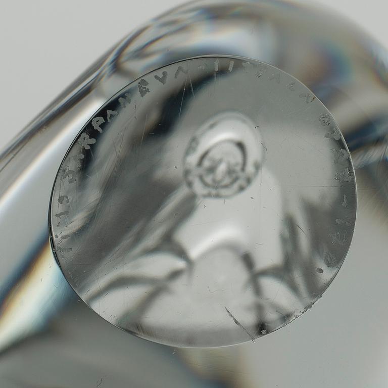 TIMO SARPANEVA, GLASSKULPTUR. Claritas. Signerad Timo Sarpaneva, Iittala 0728-170.
