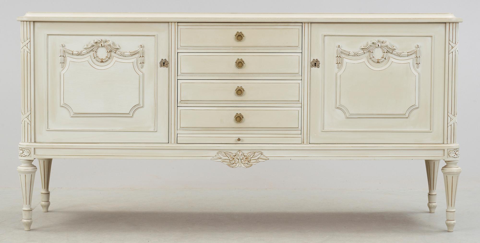 MATSALSGRUPP, 13 delar, gustaviansk stil, Alsterbro möbeltillverkning, 1900-tal.