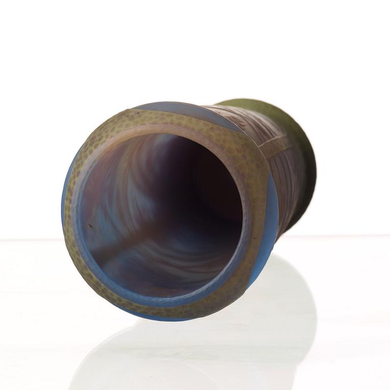 Axel Enoch Boman, An Axel Enoch Boman Art Nouveau cameo glass vase, Reijmyre, Sweden 1909.