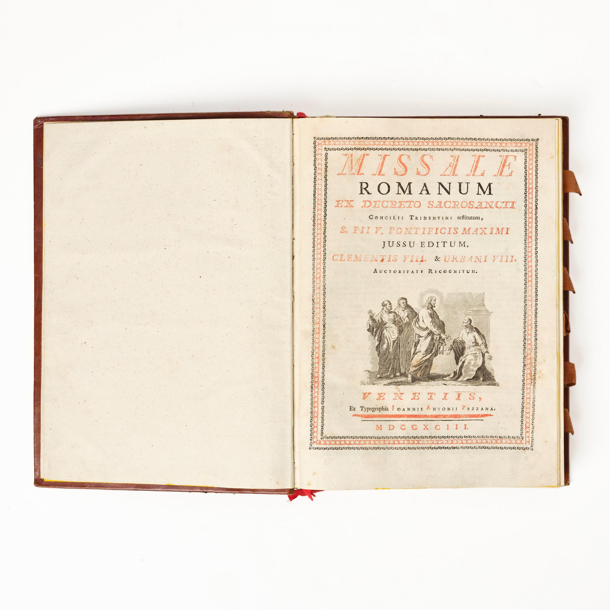 Printed in red & black, with music, 1793.