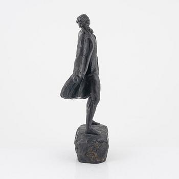 Axel Wallenberg, skulptur, brons, signerad och daterad.