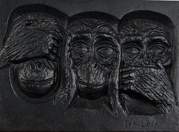 MIKAEL SCHILKIN, relief, gjutjärn, Högfors, signerad och daterad 1961.