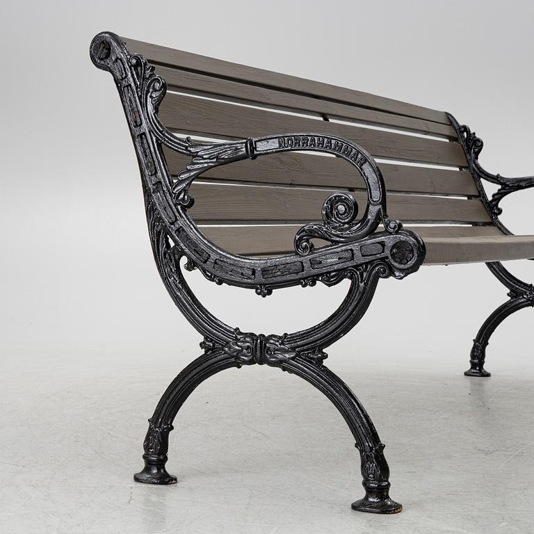 A garden bench, Norrahmmars Bruk, Sweden, later part of the 20th century.