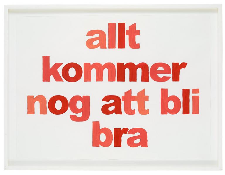 Annika Ström, "Allt kommer nog att bli bra".