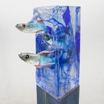 Kjell Engman, skulptur, signerad  Kosta Boda Unique.