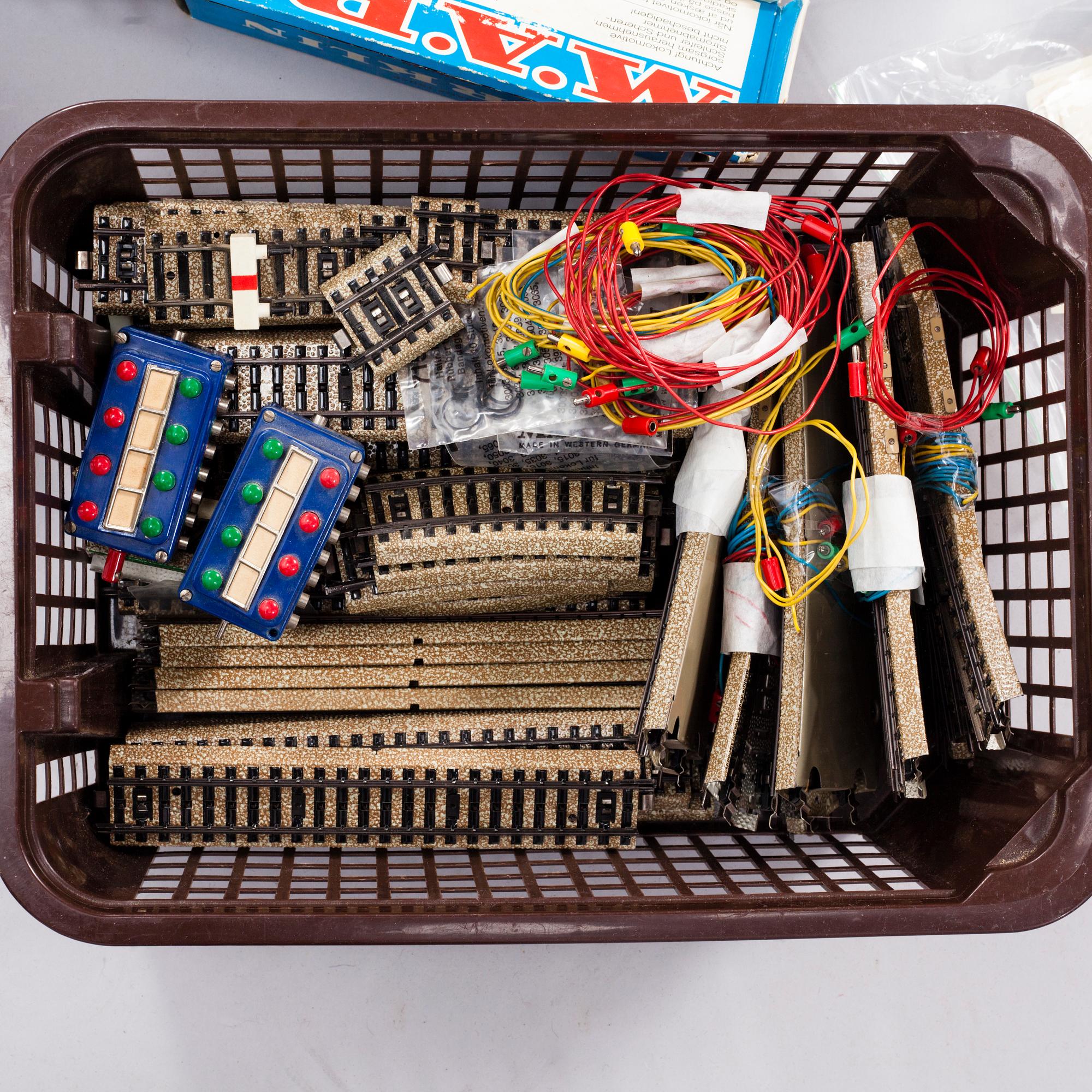A 44+ piece train set collection, Märklin, Germany, second half of the 20th century.