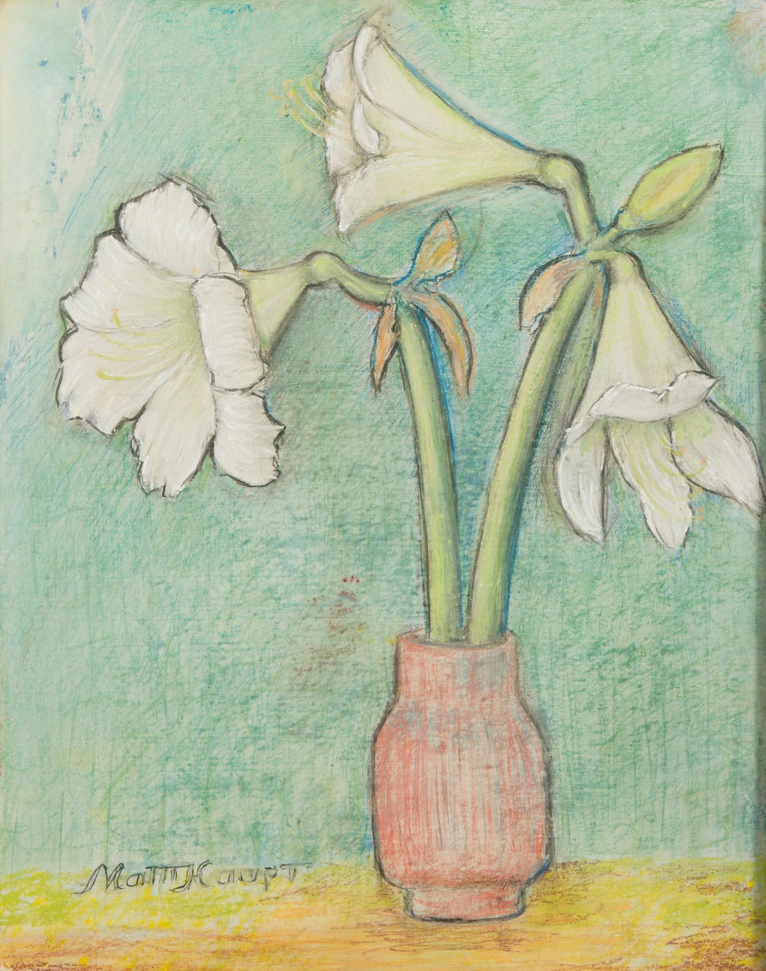 MATTI HAUPT, pastel, signed.