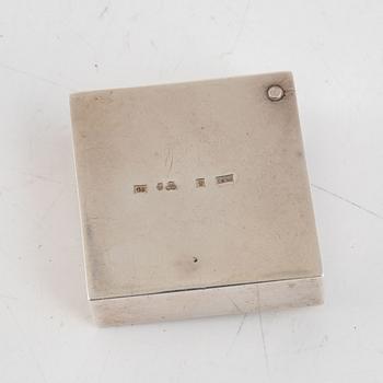 A Swedish small silver box, marks of Anders Ericson, Kristianstad 1968.