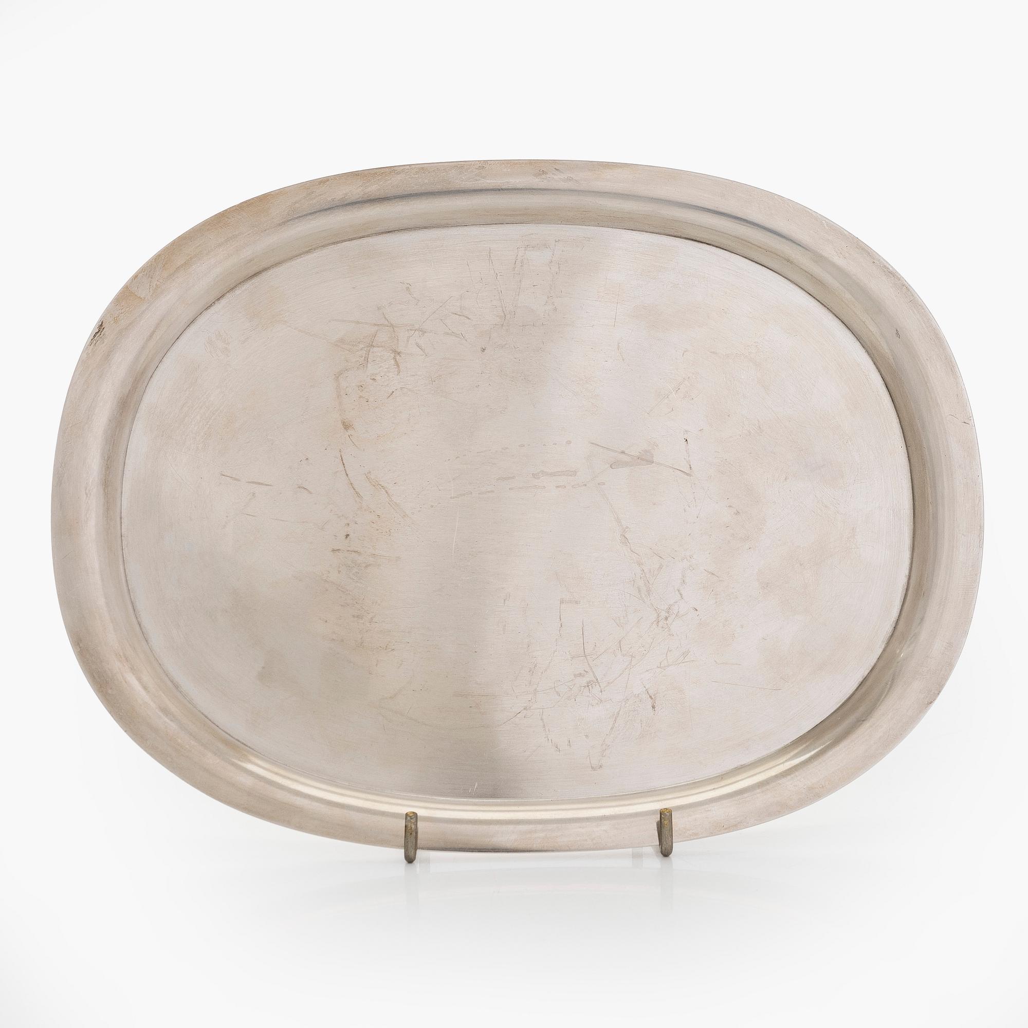 Piet Hein, Tarjotin, sterlinghopeaa, Georg Jensen, Tanska.