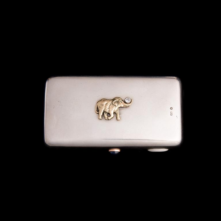 PURSE, silver, Russia, St.Petersburg ca 1900, Anders Nevalainen, total weight 134 g.