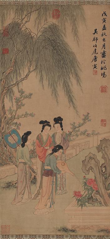 RULLMÅLNING, Japan, omkring sekelskiftet 1900.