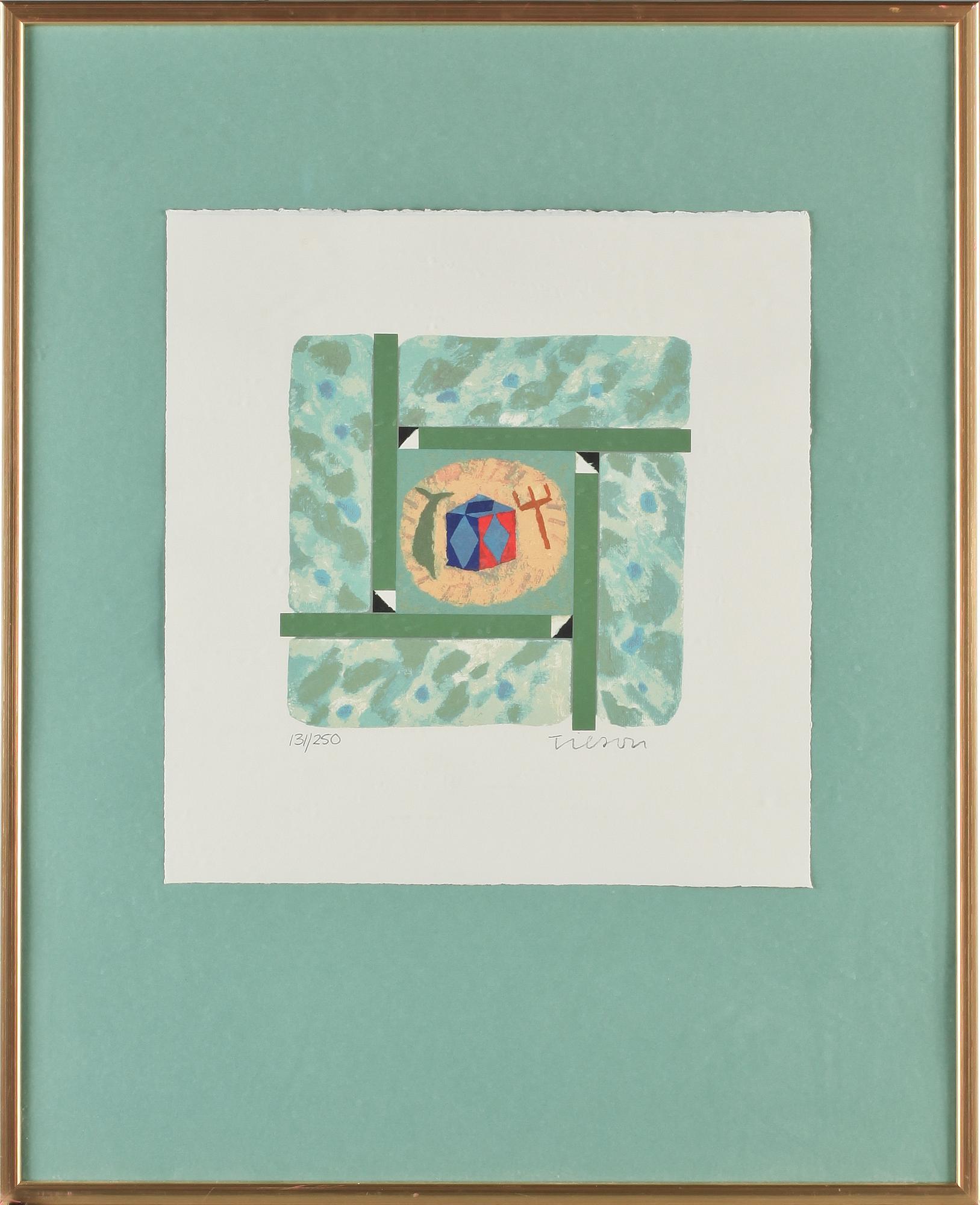 JOE TILSON, färglitografi, signerad och numrerad 131/250.