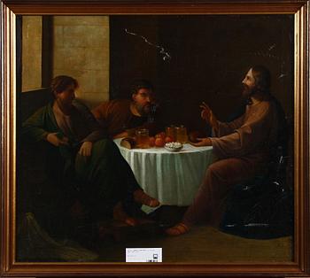 OKÄND KONSTNÄR, olja på duk. 1800-tal.