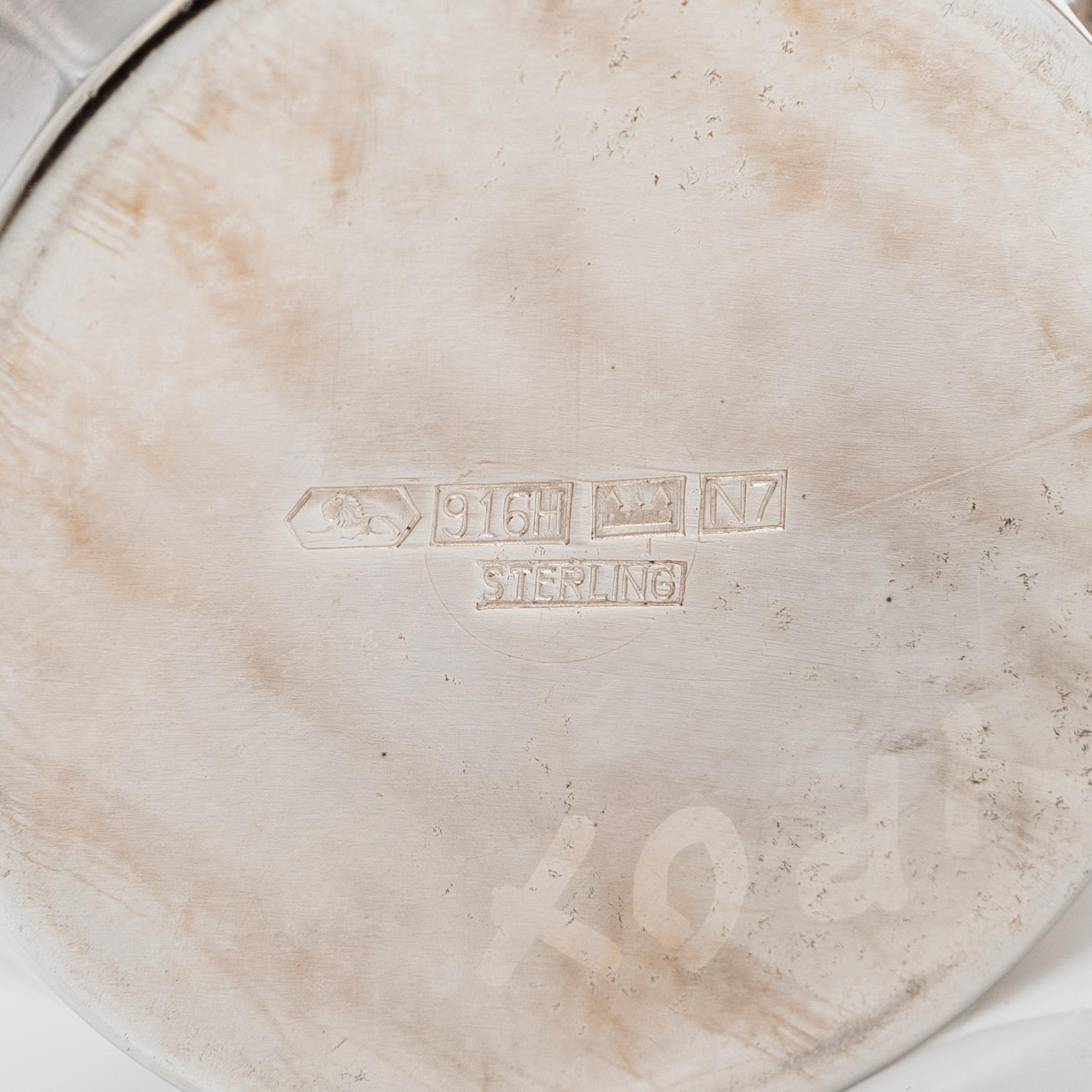 Tapio Wirkkala, A 3-piece 'TW176' silver coffee set, marked TW, Kultakeskus, Hämeenlinna, Finland 1966 and 1968.