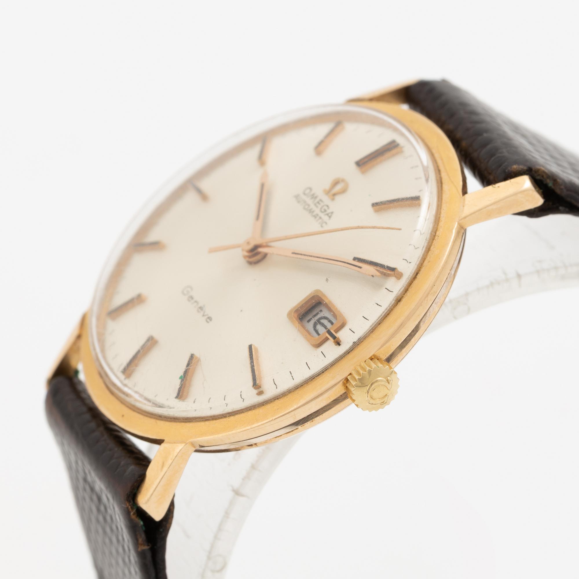 Omega, Geneve, wristwatch, 34.5 mm.