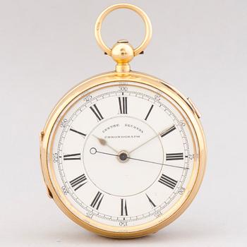 A POCKET WATCH, Centre Seconds Chronograph, 52 mm.