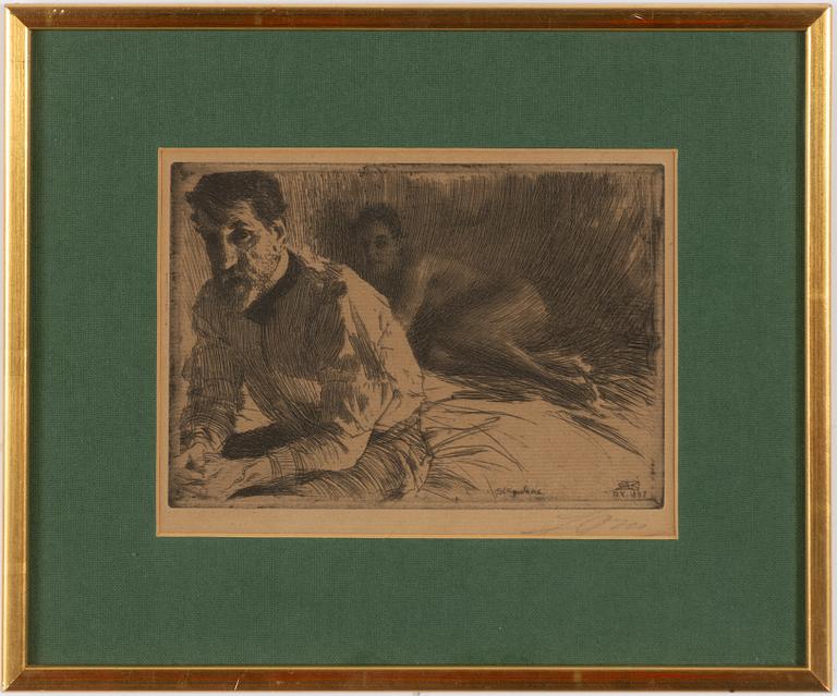 Anders Zorn, "August Saint Gaudens I".