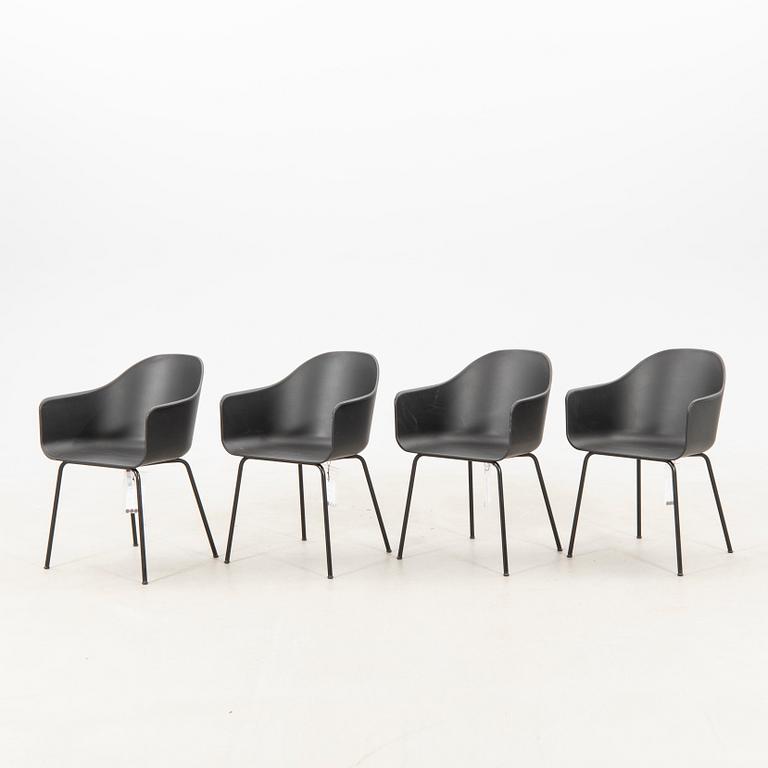 Norm Architects karmstolar 8 st samt stolar 2 st "Harbour dining chair" för  Audo Copenhagen 2020-tal.