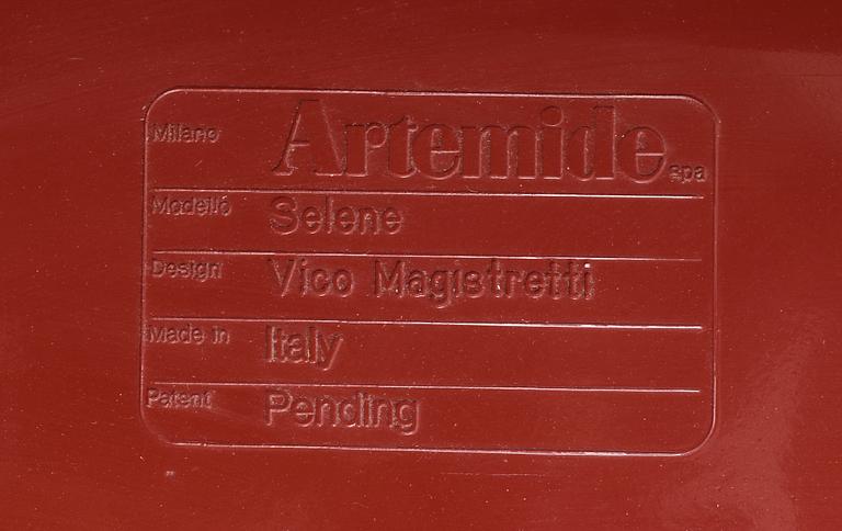 STOL, "Selene", Vico Magistretti, Artemide, Italien, formgiven 1969.