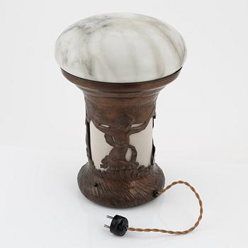 Bordslampa, jugend, 1900-talets början.