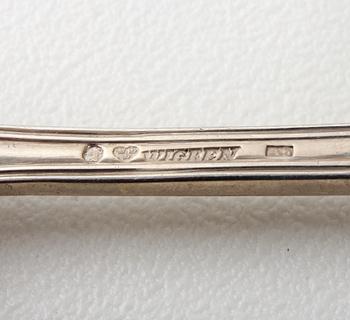 PARTI BESTICK, 17 delar. Silver, bl.a 1800-tal.