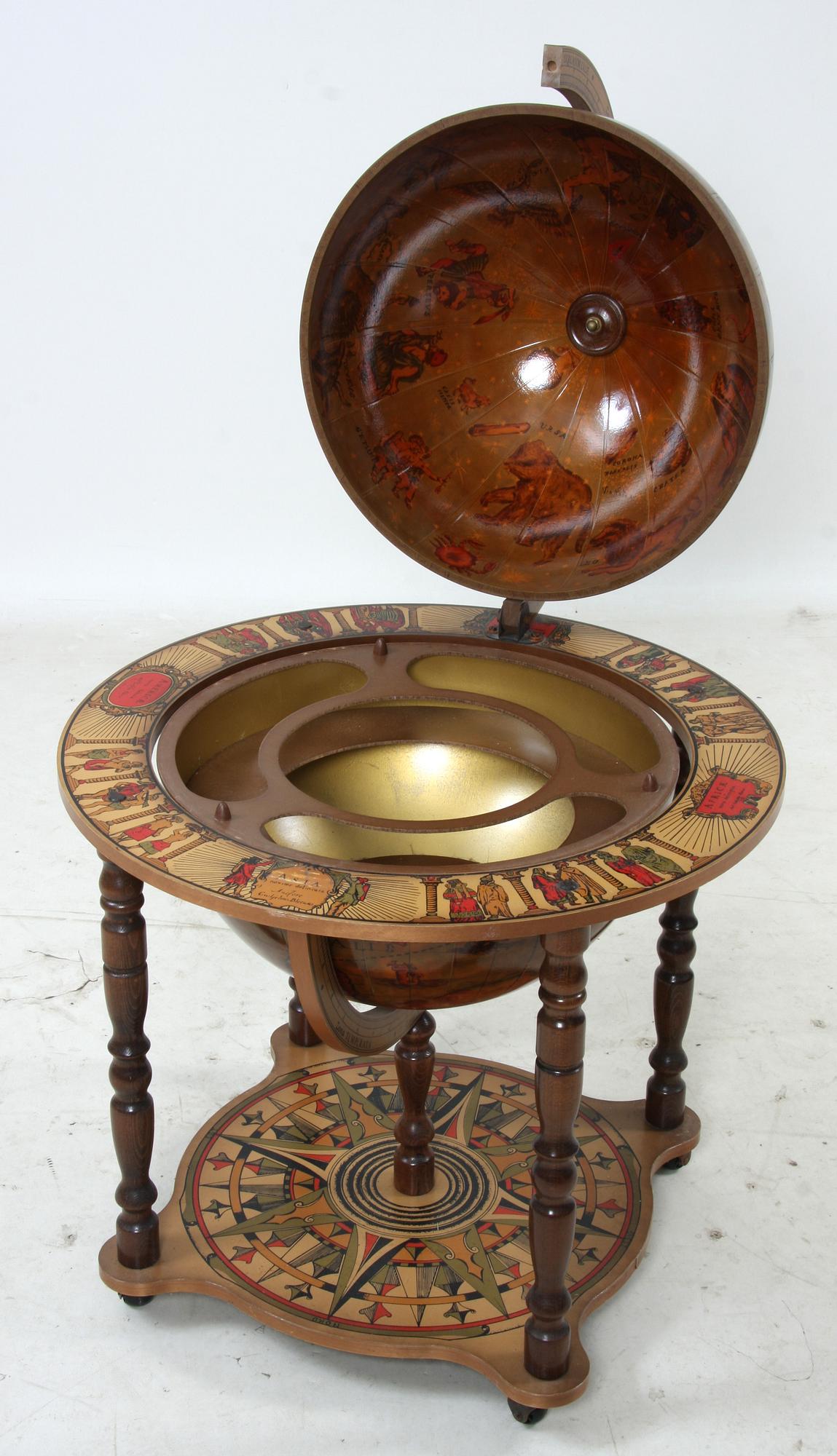 BARSKÅP/JORDGLOB, 1900-talets senare del.