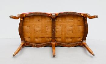 TABURETT, rokokostil, 1900-talets mitt.